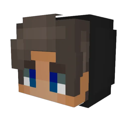 Dragoes64 Minecraft avatar head, 3D render