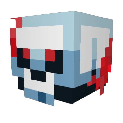 Dragofire2164 Minecraft avatar head, 3D render