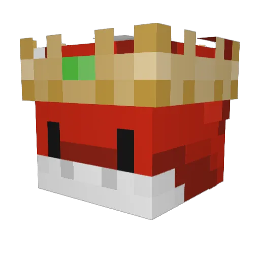 Dragomasterony Minecraft avatar head, 3D render