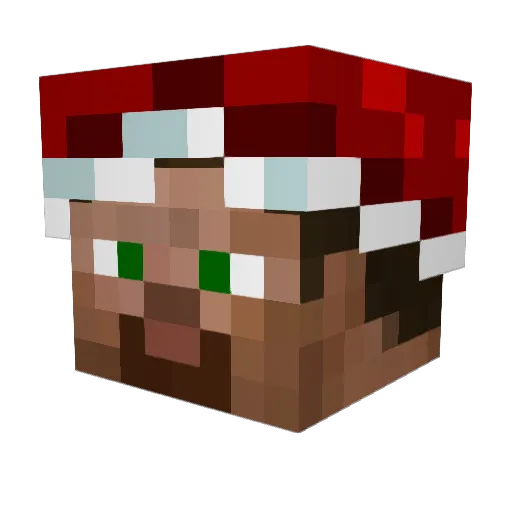 Dragomir Minecraft avatar head, 3D render