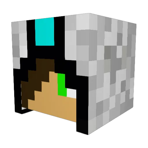 Dragon0010051 Minecraft avatar head, 3D render