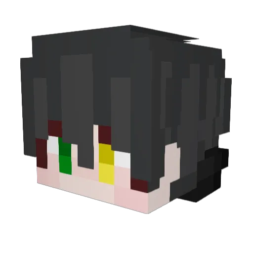 Dragon0313 Minecraft avatar head, 3D render