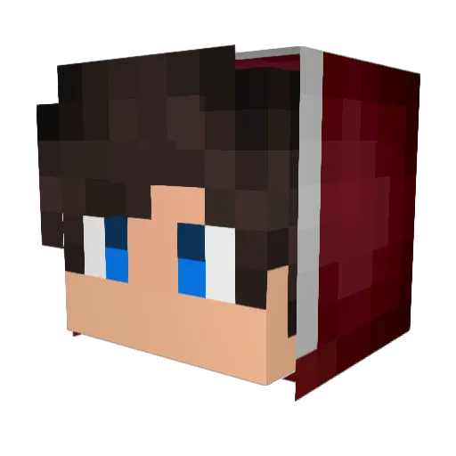 Dragon0319 Minecraft avatar head, 3D render