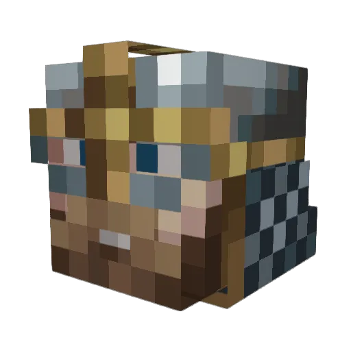 Dragon0511 Minecraft avatar head, 3D render