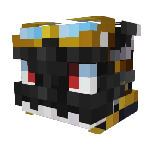 Dragon090769226 Minecraft avatar head, 3D render