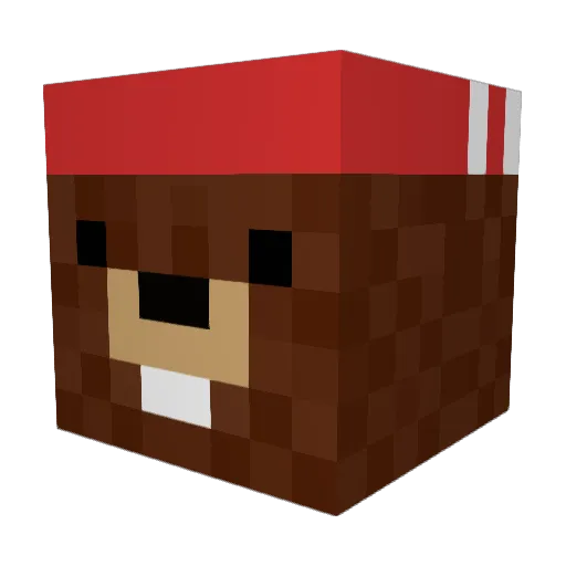 Dragon097 Minecraft avatar head, 3D render