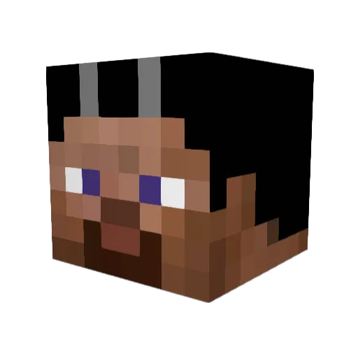 Dragon1315 Minecraft avatar head, 3D render