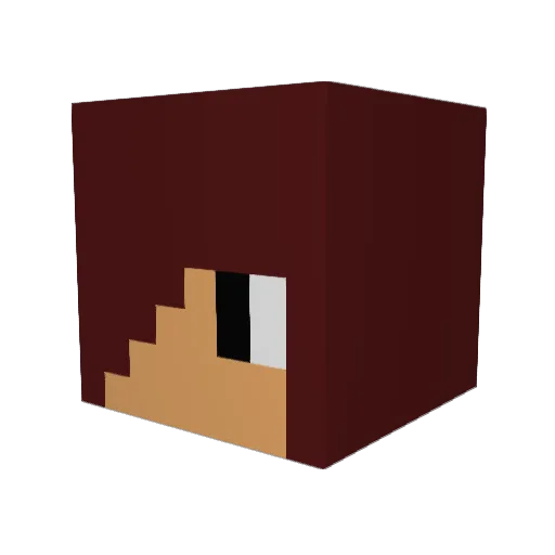 Dragon22ny Minecraft avatar head, 3D render