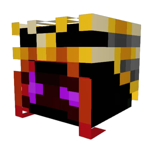 Dragon31cz Minecraft avatar head, 3D render