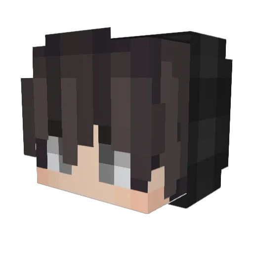 Dragon426_ Minecraft avatar head, 3D render