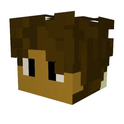 Dragon4454456 Minecraft avatar head, 3D render