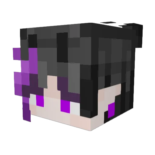 Dragon55573 Minecraft avatar head, 3D render