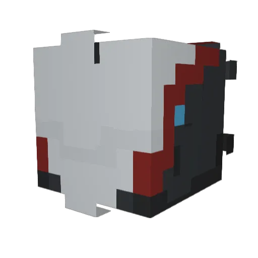 Dragon565 Minecraft avatar head, 3D render