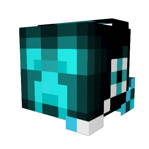 Dragon6277 Minecraft avatar head, 3D render