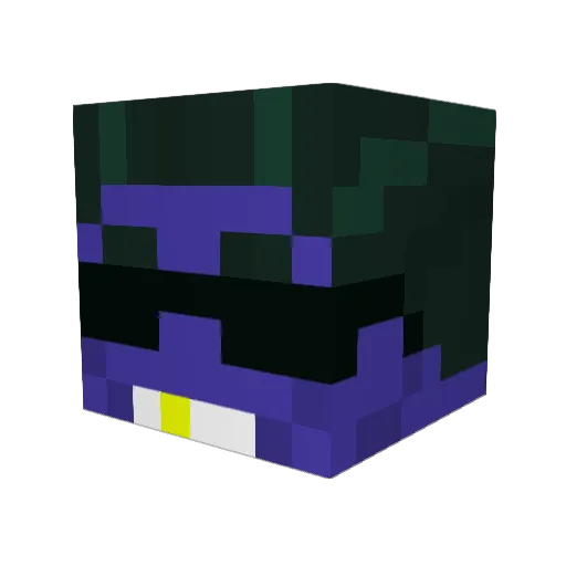 Dragon88w Minecraft avatar head, 3D render