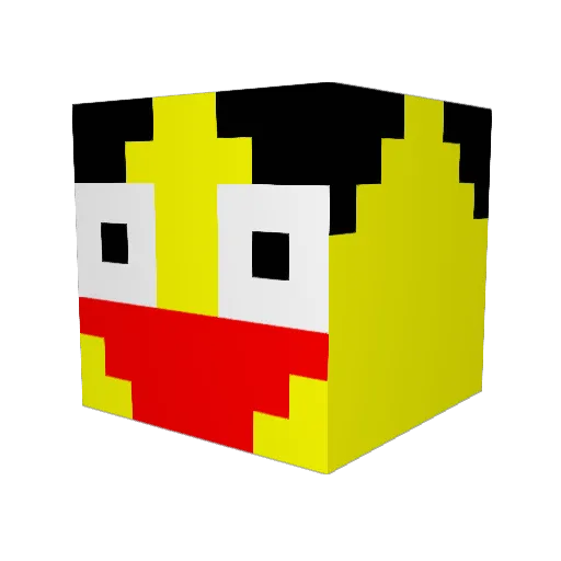 Dragon89071 Minecraft avatar head, 3D render