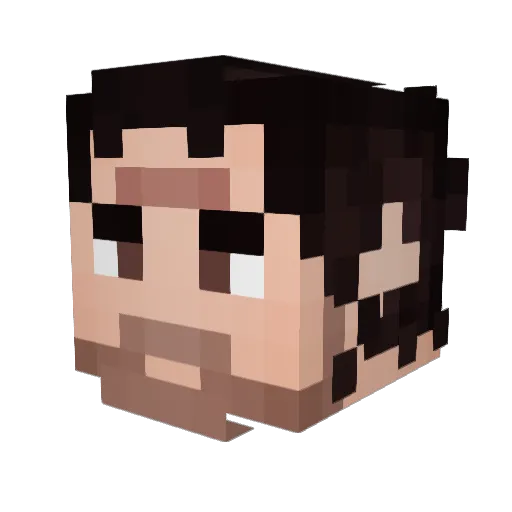 Dragon9331 Minecraft avatar head, 3D render