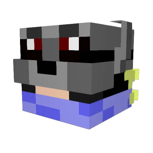 Dragon952 Minecraft avatar head, 3D render