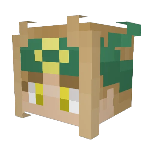 DragonAce2018 Minecraft avatar head, 3D render