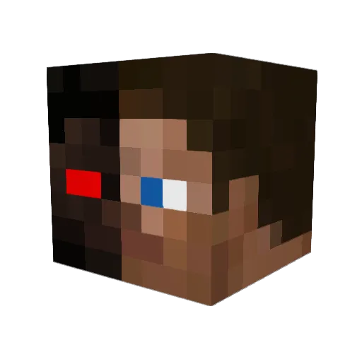 DragonBaitSlaye Minecraft avatar head, 3D render