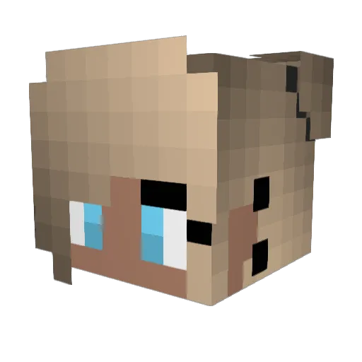 DragonBandit Minecraft avatar head, 3D render