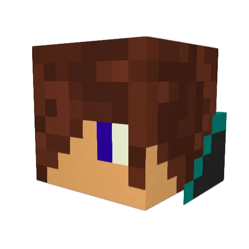 DragonBeast1213 Minecraft avatar head, 3D render