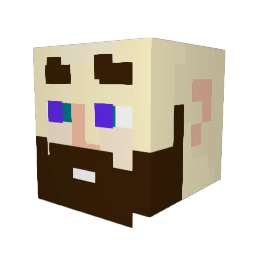 DragonBeast69 Minecraft avatar head, 3D render