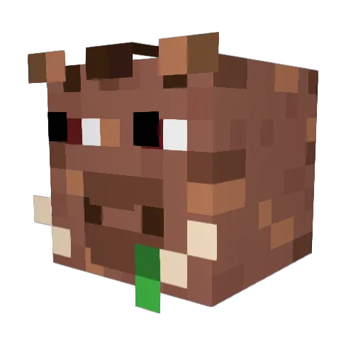 DragonBird08 Minecraft avatar head, 3D render