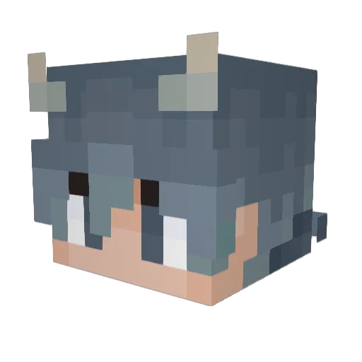 DragonBornZee Minecraft avatar head, 3D render