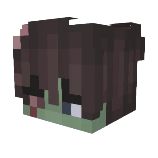 DragonBoy360 Minecraft avatar head, 3D render