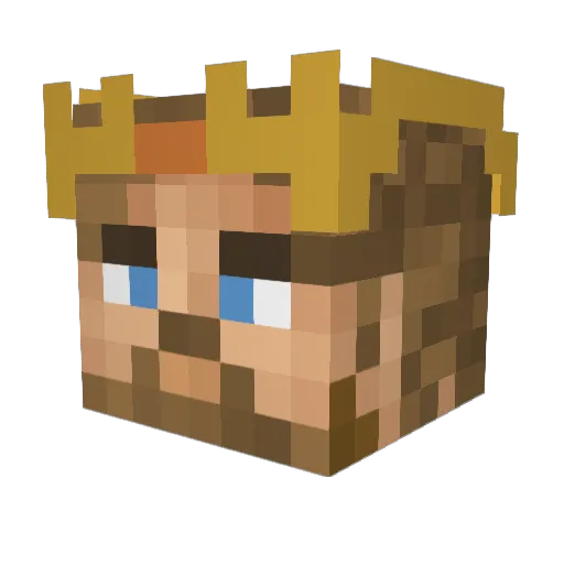 DragonBoyJr Minecraft avatar head, 3D render
