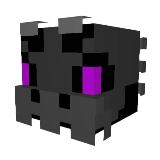 DragonBridging Minecraft avatar head, 3D render