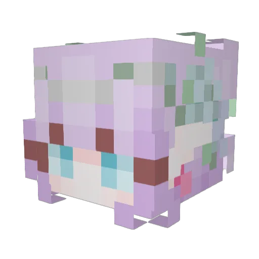 DragonCat15 Minecraft avatar head, 3D render