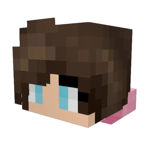 DragonClaw42 Minecraft avatar head, 3D render