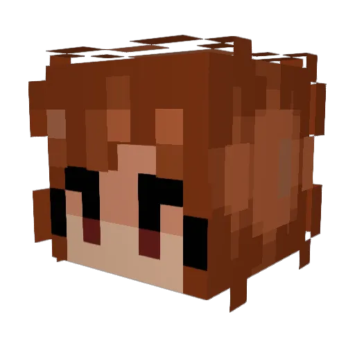 DragonClaw8 Minecraft avatar head, 3D render