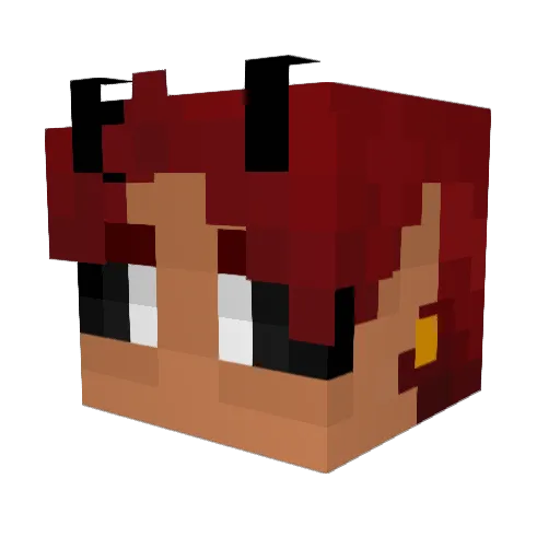 DragonClaws2010 Minecraft avatar head, 3D render