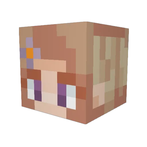 DragonCrafter115 Minecraft avatar head, 3D render