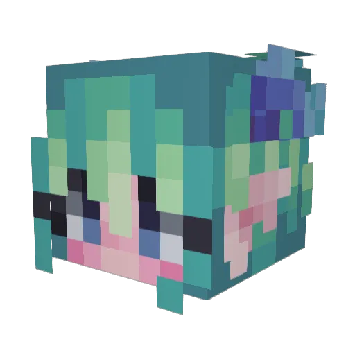 DragonCry_XY Minecraft avatar head, 3D render
