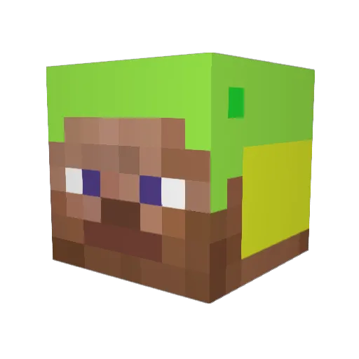 DragonD123 Minecraft avatar head, 3D render
