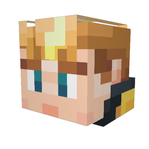 DragonDancer720 Minecraft avatar head, 3D render