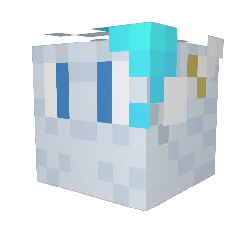 DragonDancer777 Minecraft avatar head, 3D render