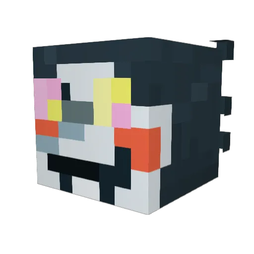 DragonFander Minecraft avatar head, 3D render