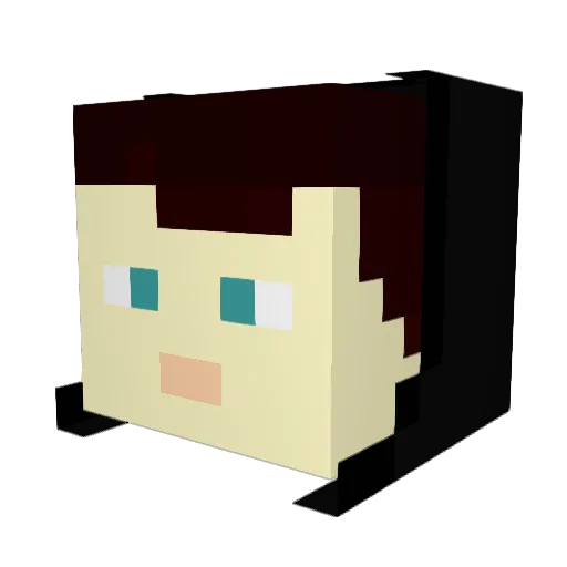 DragonFire2165 Minecraft avatar head, 3D render