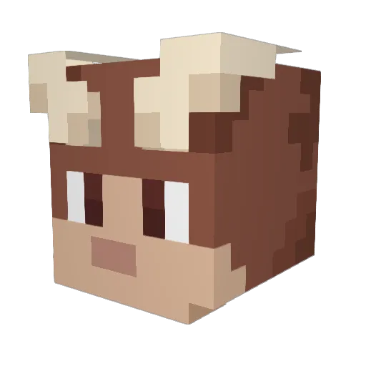 DragonFireGamin Minecraft avatar head, 3D render