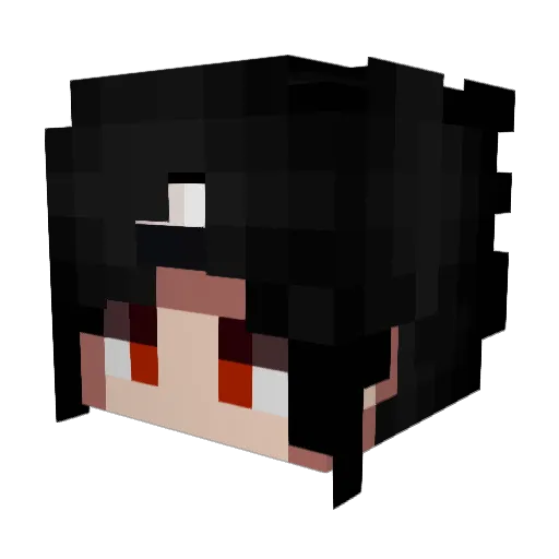 DragonFireKirill Minecraft avatar head, 3D render