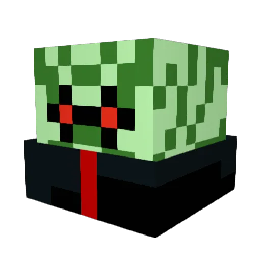 DragonFlies27 Minecraft avatar head, 3D render