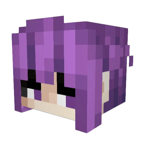 DragonFruity4 Minecraft avatar head, 3D render