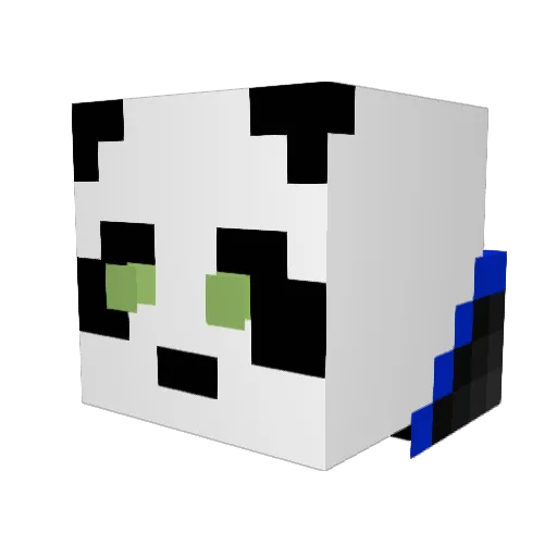 DragonGS101 Minecraft avatar head, 3D render