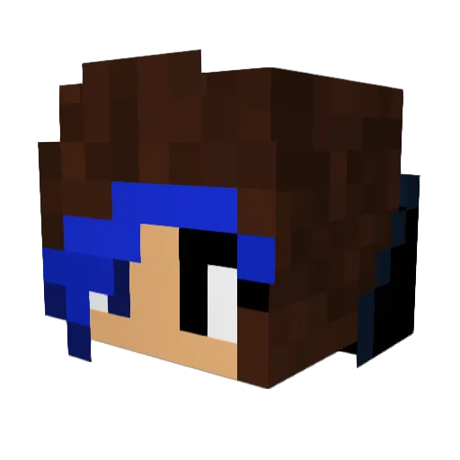 DragonGamerBOI Minecraft avatar head, 3D render