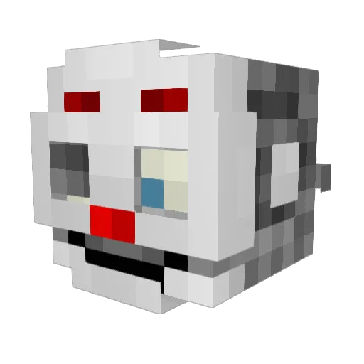 DragonGirlnp Minecraft avatar head, 3D render